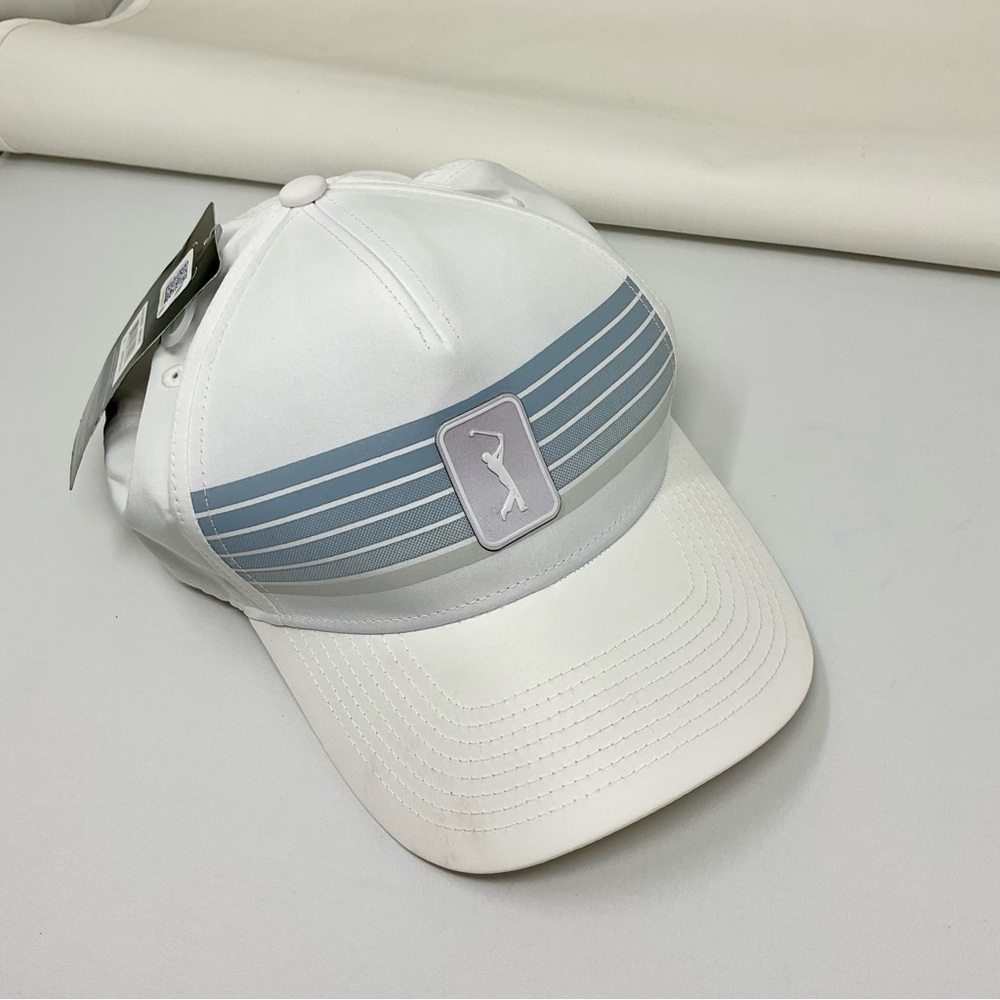 PGA pro series White and Blue Men's Hat